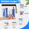 1/2/4pcs Luggage Transparent Travel Use Leakproof Flight Make Up Waterproof For Women Reusable Airport Security Storage bag