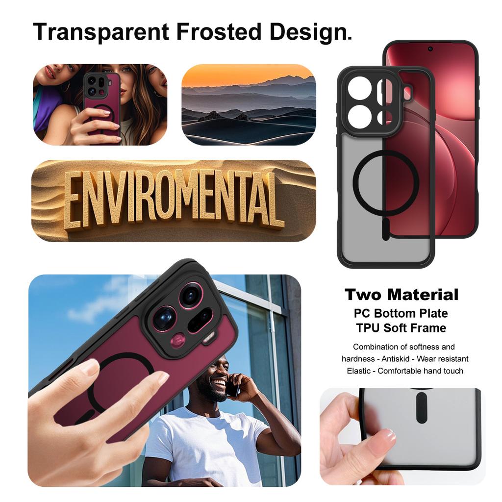 For OPPO Find X9 Pro 5G Phone Case IMAK Case UX-9B Series Magnetic Cover