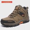 Męskie wysokie buty do biegania i wędrówek na świeżym powietrzu - jesienno-zimowe, ciepłe, aksamitne, modne trampki