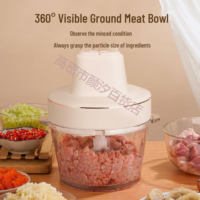 Electric Fully Automatic Meat Grinder Mincer & Mixer - Multi-functional Household Food Processor