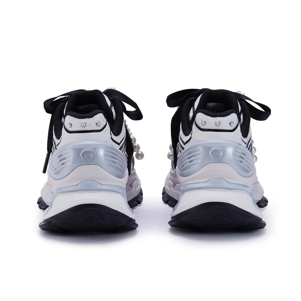 Li Ning Lijun BOW Comfortable Versatile Durable Support Low Top Casual Shoes Women Casual Shoes White AZGU008-8