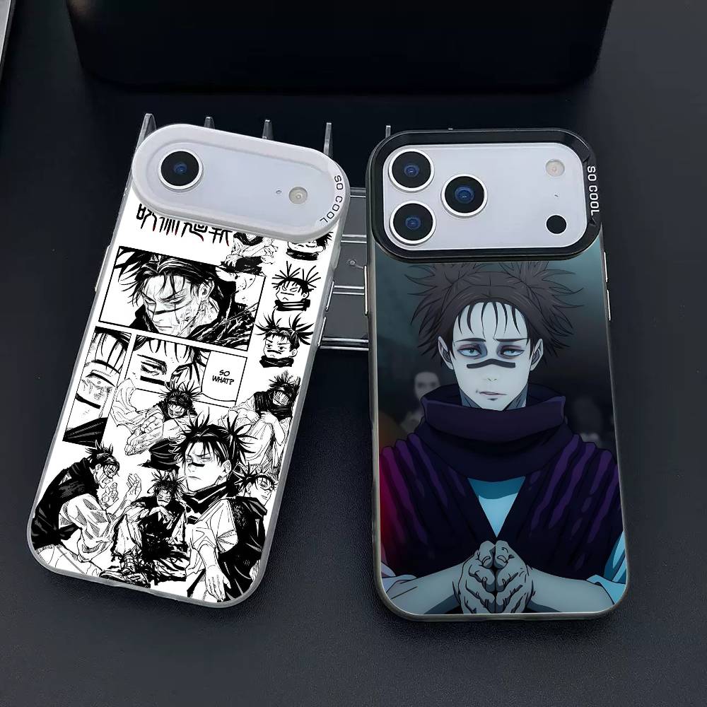 Jujutsu Kaisen Chos Phone Case for iPhone 17 17Air 16 15 14 13 12 11 Pro Max Plus Colorful Silver