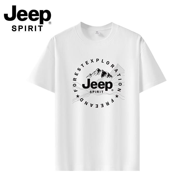 JEEP SPIRIT Men s Printed Logo Short-Sleeve T-Shirt S