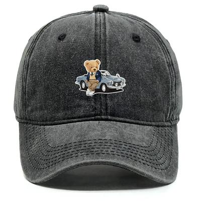 Casquette de Baseball Imprimé Ours Animal Chapeau Papa Réglable Chapeau de Soleil Hommes Femmes Style Urbain Randonnée Voyage Chapeau de Sport Protection Solaire