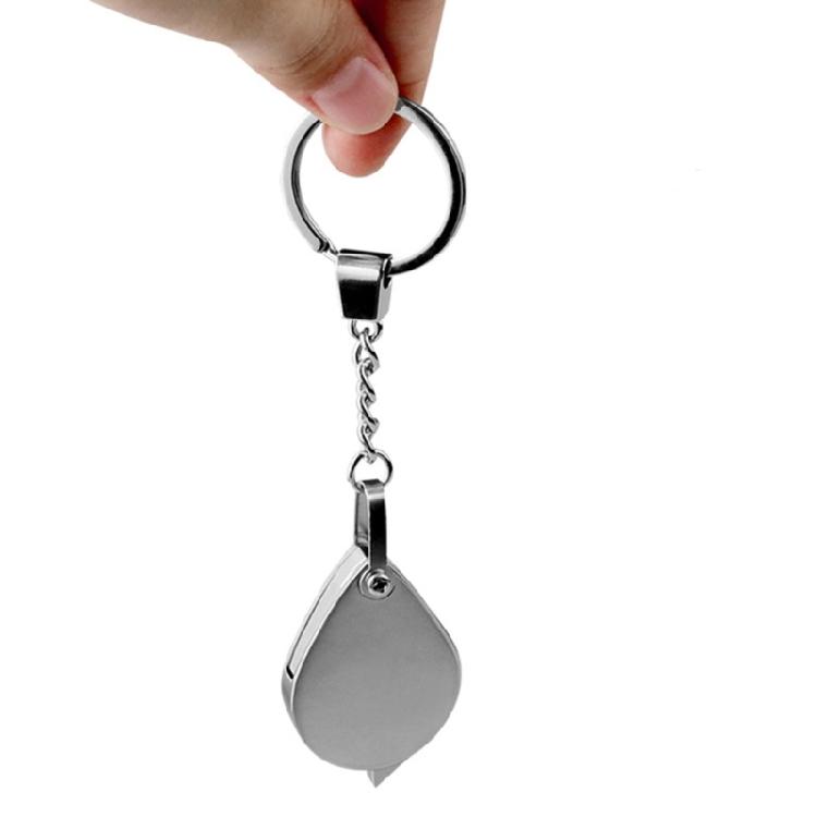 Keychains Magnifier with 20X Enlargement, Metal Constructions Loupes for Small Text and Fine Detail Inspection Tool