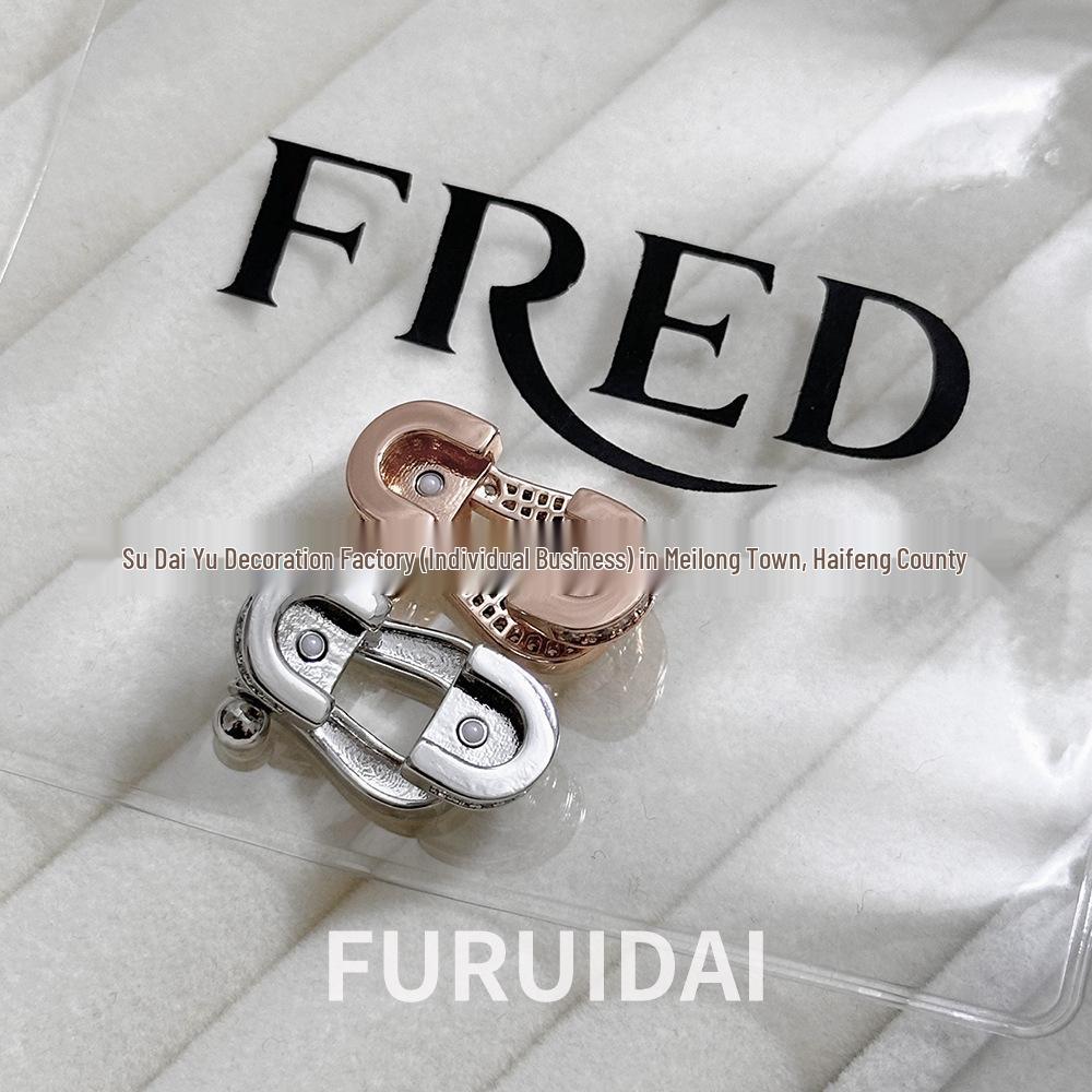 Fei Family Year of the Horse Diamond Horseshoe Buckle 8-Shaped Bracelet - Unisex, Versatile DIY Hand Rope for Couples
