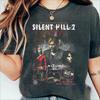 Silent Hill 2 Tshirt A Retro Horror Game Pattern Tshirt Summer Unisexs and Womens Loose and Breathable Tshirt Top