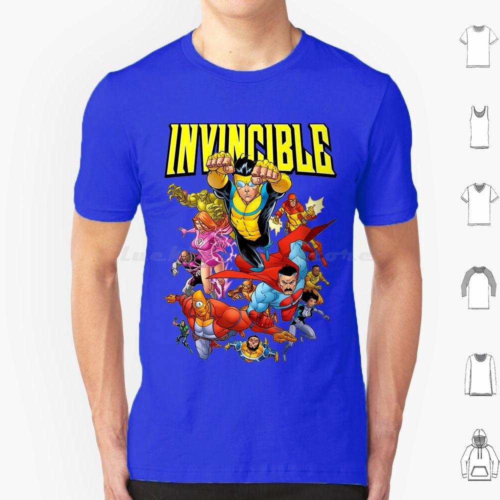 Invincible Invincible Cartoon T Shirt Cotton Men Women DIY Print Invincible Comics Anime Manga Invincible Comic Superhero Omni