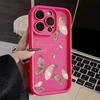 Pink Butterfly Soft Silicone Phone Case For IPhone 16 11 13 14 12 Mni 17 Pro Max 15 Plus 17 Air Shockproof Cover