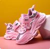 Autumn Pink Kids Sneakers Lightweight Girls Running Sport Shoes Boys Fashion Casual Walking Shoes Children Pu Leather Tenis Snea