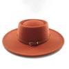 Fedora Hat for Women Men Flat Top Concave Design Autumn Winter Bow Tie Jazz Hat Colorful Unisex Fedora Wide Brim Hat Panama 2022