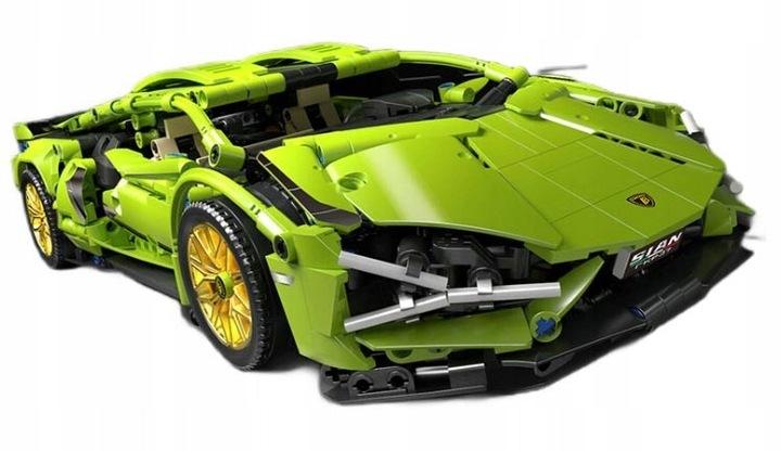Mega Zestaw Klocków Lamborghini Cyberpunk 1280 Elementów 1:14 Auto Sportowe
