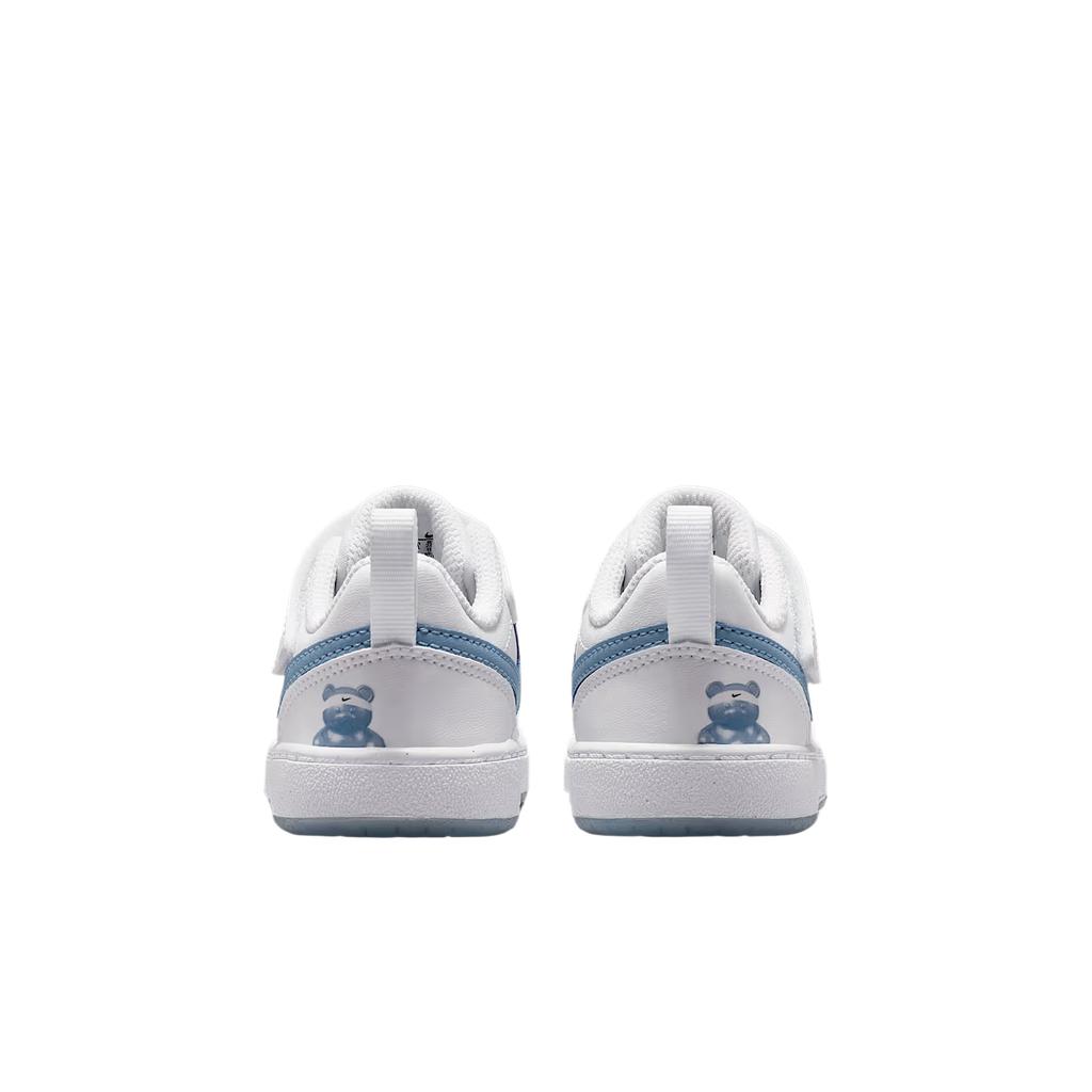 Nike Court Borough Textile, Synthetic Leather Low Top Toddler Shoes Infant And Toddler IR4000-100