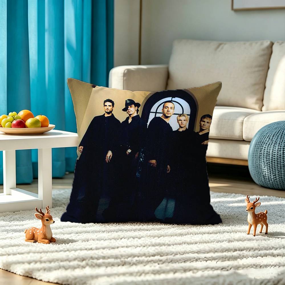 Rock band B-Backstreet boys Pillow Case Square Double-Sided Sofa Cushion Cover Bedroom Bedside Pillow