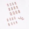 Brown Crystal Cat's Eye Fall/Winter Wearable False Nails Stickers