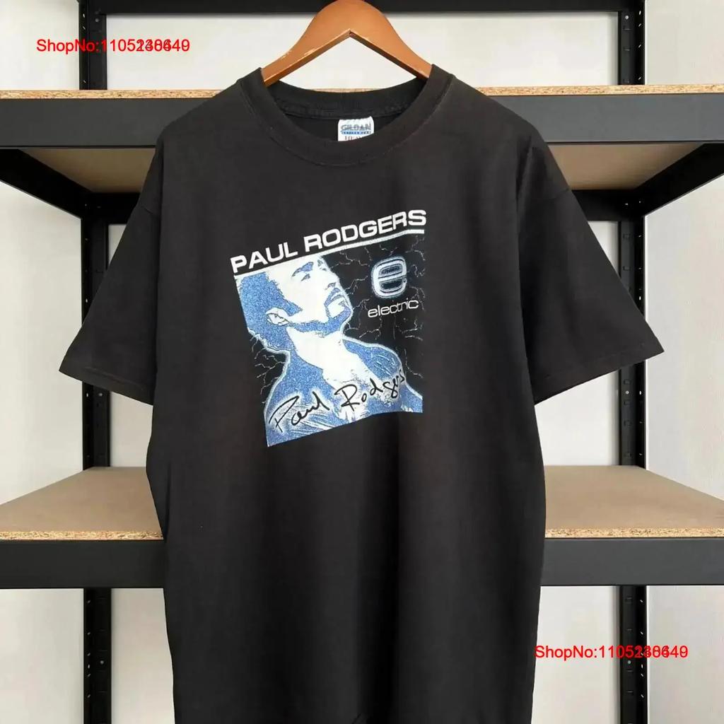 Vintage Paul Rodgers The Voice of Rock Tour Black T shirt Sz L Washed Top For Everyday Wear streetwear graphic vintage
