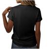 Top Casual de Moda para Mujer con Estampado de Hoja de Arce
