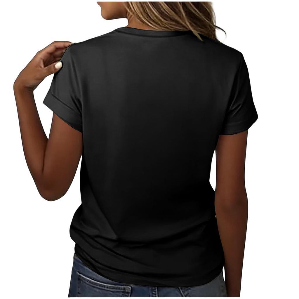 Top Casual de Moda para Mujer con Estampado de Hoja de Arce