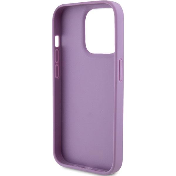 Guess Guhcp15Xp4Epmu Iphone 15 Pro Max 6.7 Fioletowy/Light Purple Hardcase Leather 4G Stamped