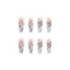 Long Fake Nails Gradually Change Color Manicure Film Mysterious Butterfly Nail Film Press On Nails Nail Film