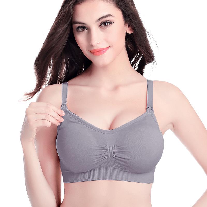 Seamless Front Closure Anti-Sag Nursing Bra for Pregnant and Breastfeeding Moms