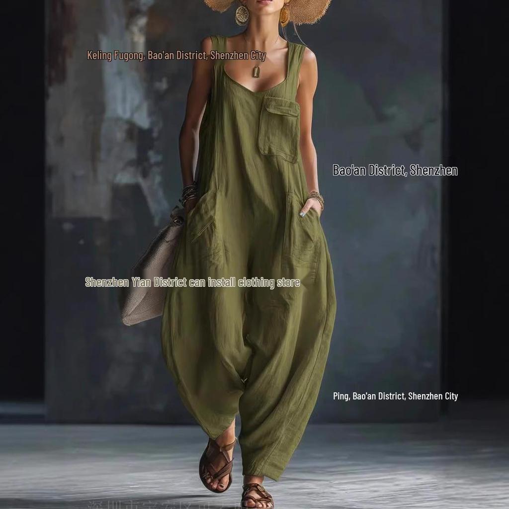 2026 Sommer Locker Lässig Träger Jumpsuit: Bequem und stilvoll für europäische und amerikanische Trends