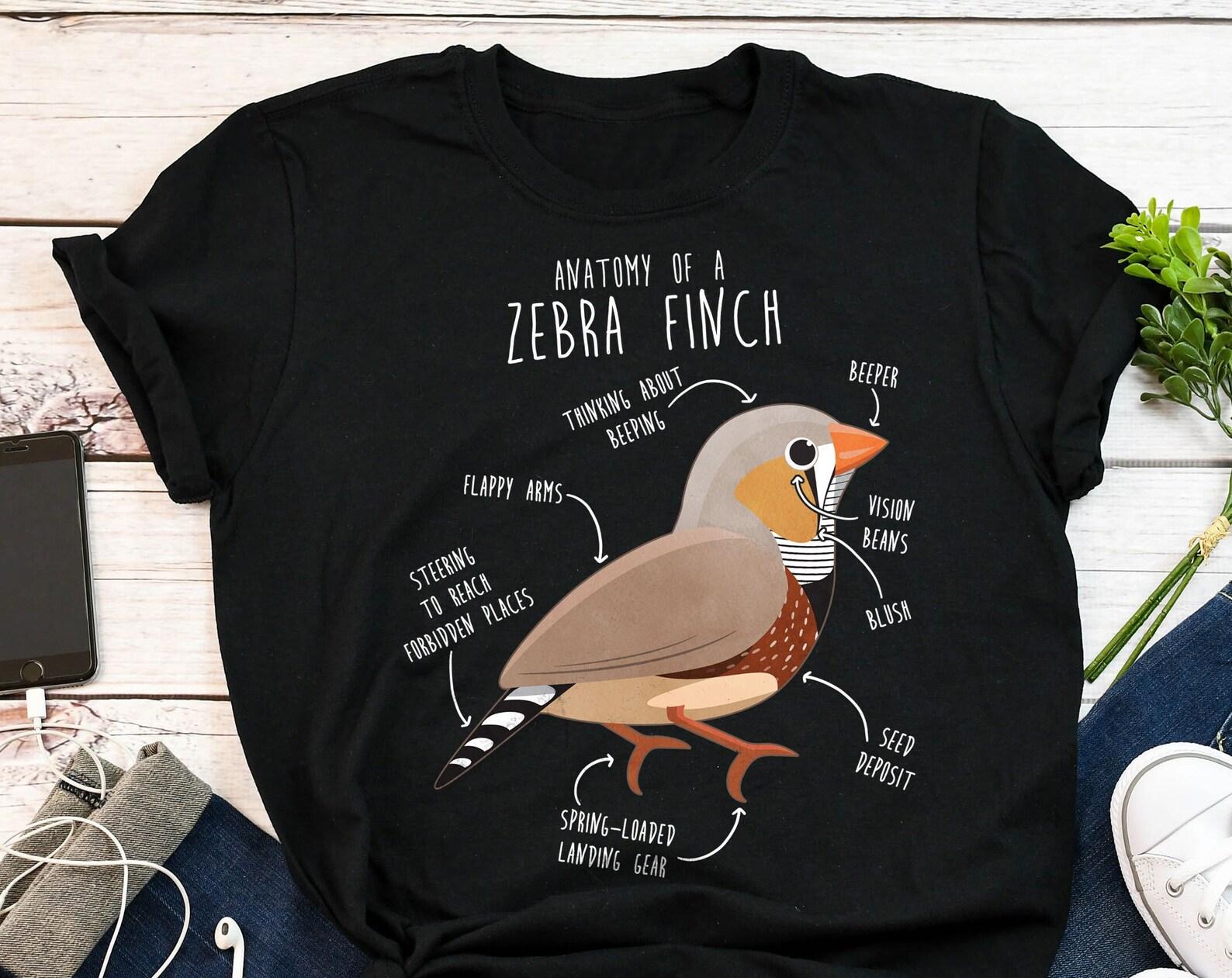 Zebra Finch Shirt, , , Bird Lover Gift, Pet Zebra Finch T-shirt, Funny Birdkeeper Tshirt, Bird Mom, Bird Dad, Cute Birdwatcher, Birb 100