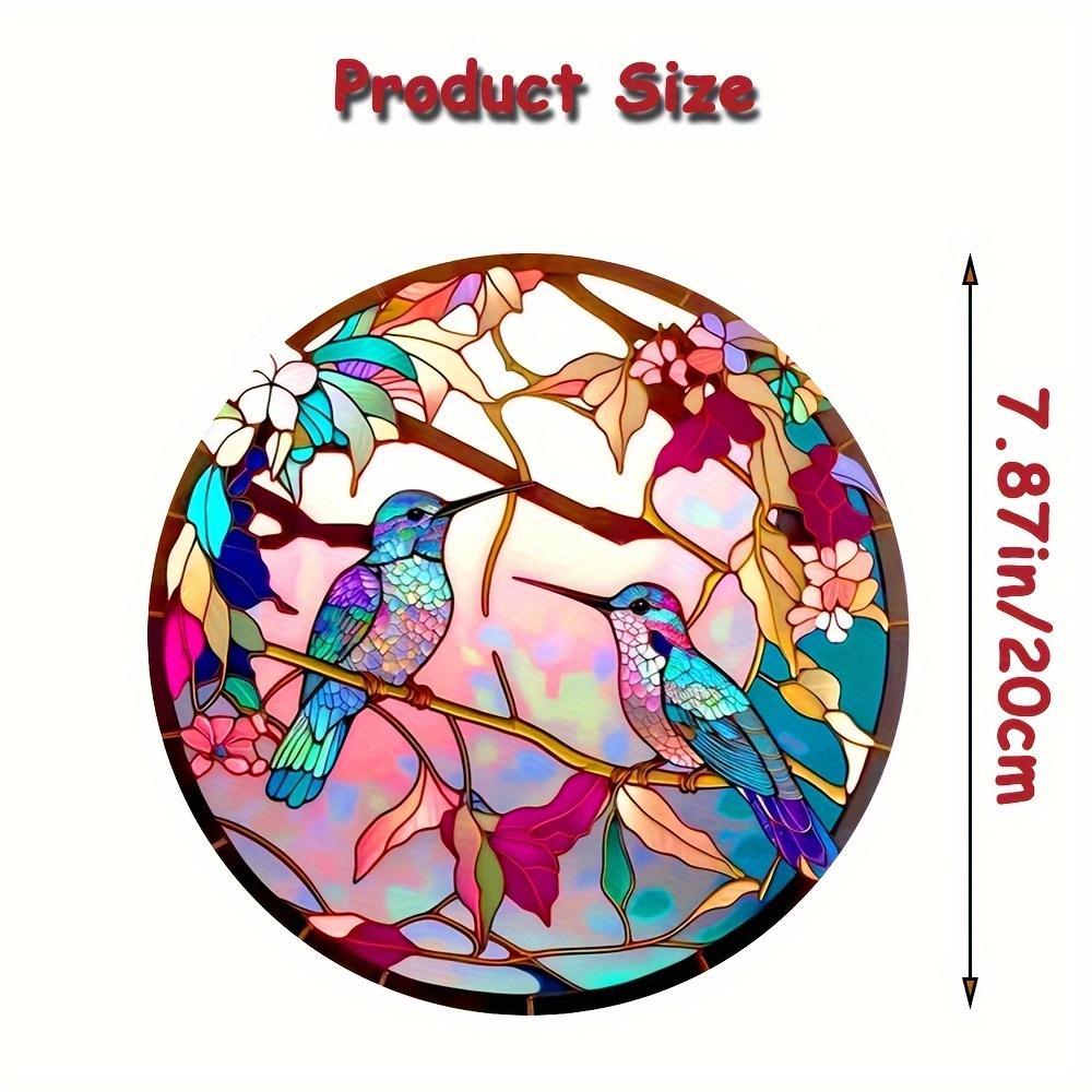 

1pc Hummingbirds Glass Window Electrostatic Stickers Static Cling Home Decoration RV Window Waterproof Vinyl Decals