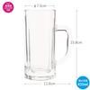 Toyo Sasaki Glass Beer Made In Dishwasher Clear Mug, 435ml, Japan, Safe, 55484,