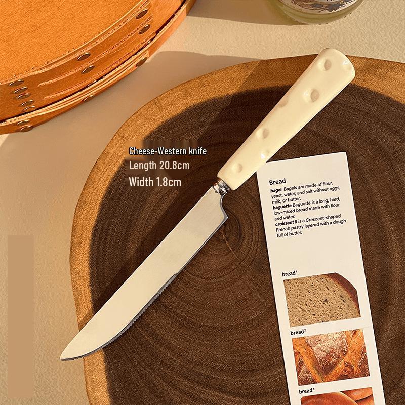ZISIZ Cheese Handle Stainless Steel Cutlery