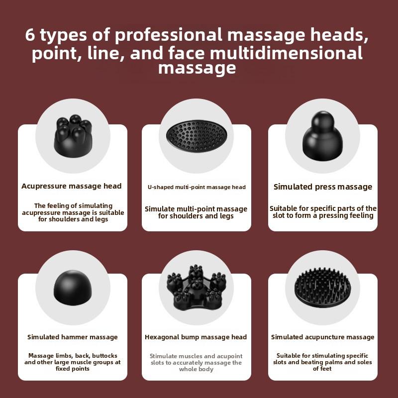 Charging, Handheld Massage Stick Massage, Beating Back, Full Body Massage, High-power Vibration Massage Stick Hammer