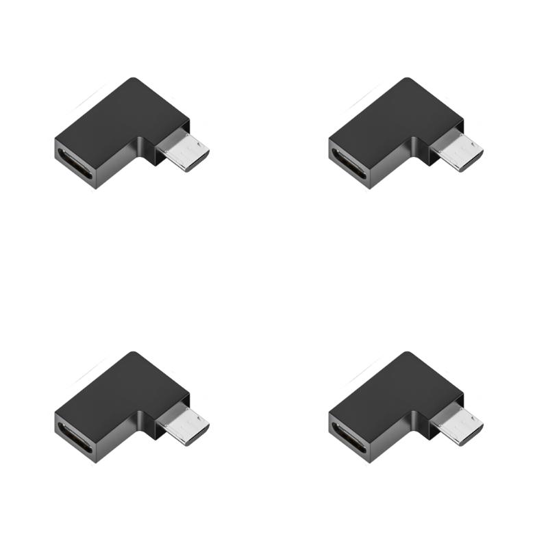 USB C Female To USB Male 90 Degree Angled Adapter Fast Charging 2A Fast Speed Data Transfer 480Mbps Small Design