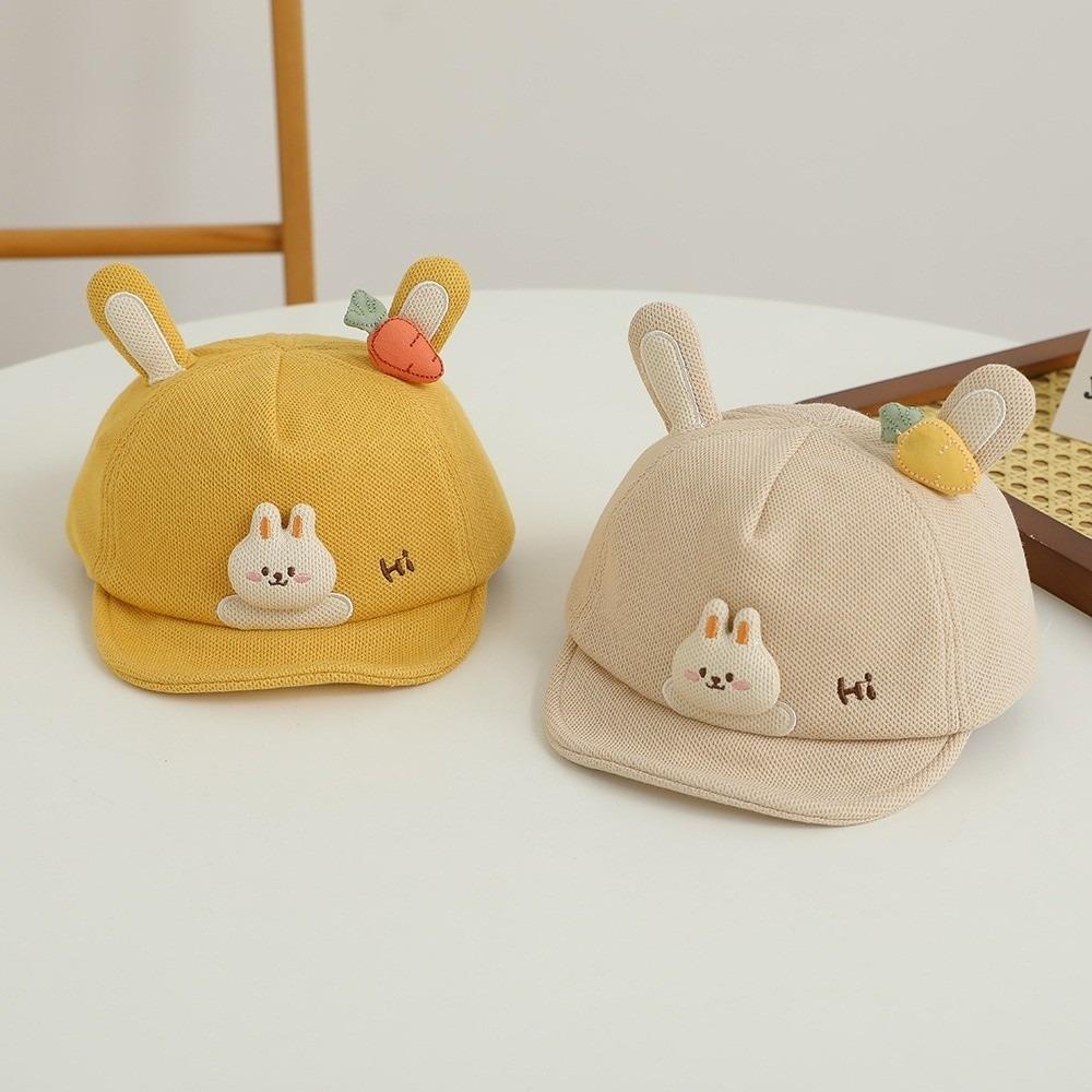 Cartoon Rabbit Ears Cartoon Peaked Hat Soft Brim Sunshade Visors Baby Baseball Cap Boys Girls Kids