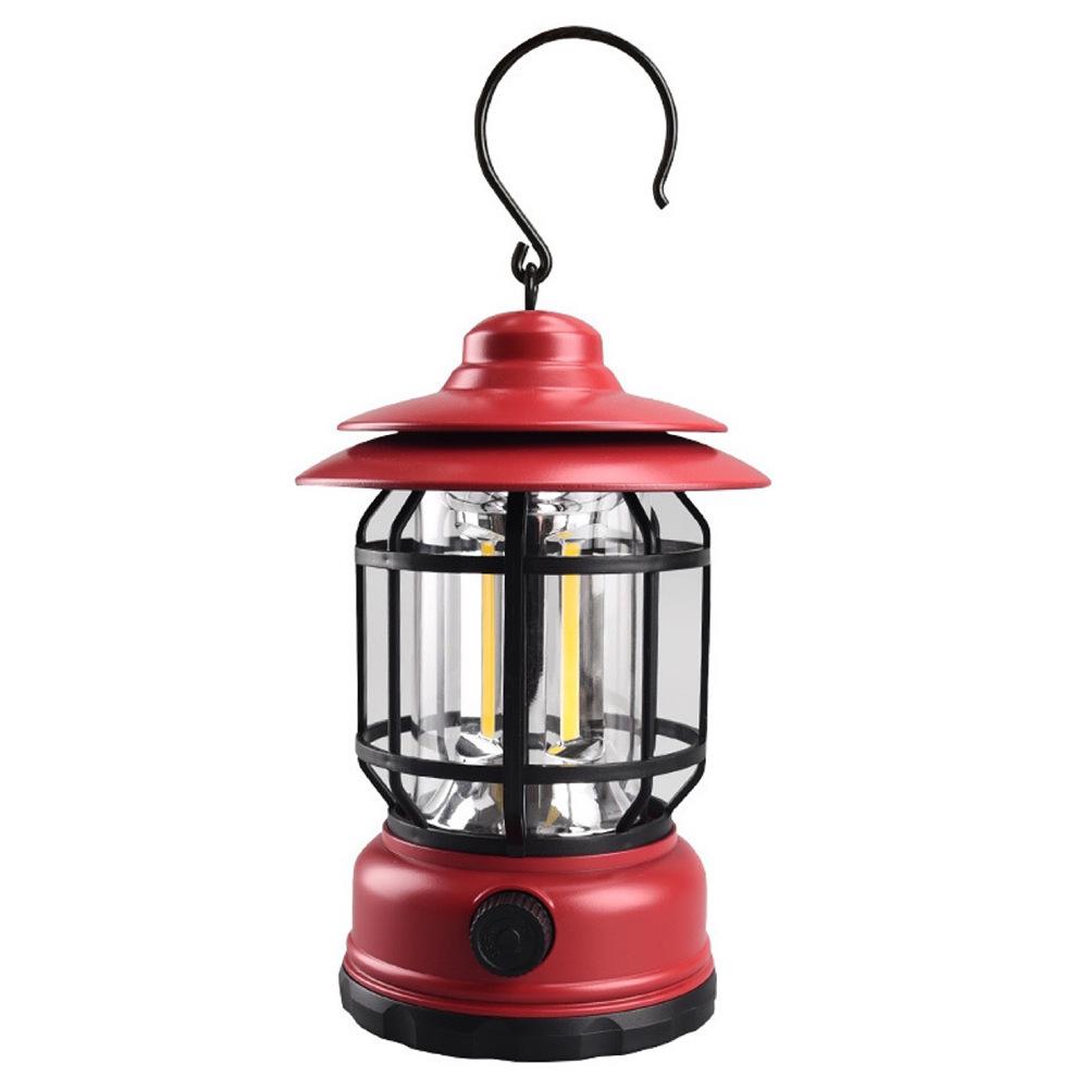 Vintage Rechargeable Camping Lantern: Portable Outdoor Hurricane Lamp for Tent & Atmosphere Lighting