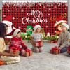 Christmas banner background Santa Claus reindeer Merry Christmas banner Christmas festival party decoration