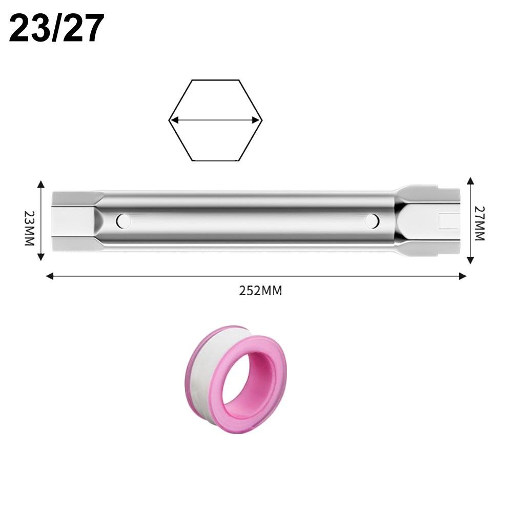 Kompaktowy klucz nasadowy z pustym środkiem do rur drenażowych