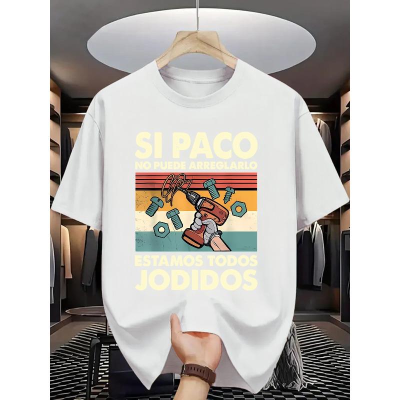 

European sizes Summer Men s Fashion Print Short Sleeve T-Shirt 4XL білий
