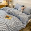Cartoon Printed Single Quilt Cover for Dorms - Soft Sanded Fabric, Simple Design for Double Beds, Ideal for Summer.