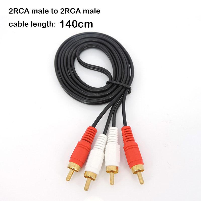1m Audio video 2 3 RCA Cable male to 2 3 RCA male female Jack Plug Stereo to 2RCA 3RCA Socket AV Adapter connector cord Media
