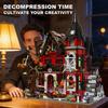 Set di Mattoncini MOC Casa Infestata 1249 pezzi Giocattoli Puzzle DIY Horror Spaventosi per Adulti Regali Decorazione Stanza