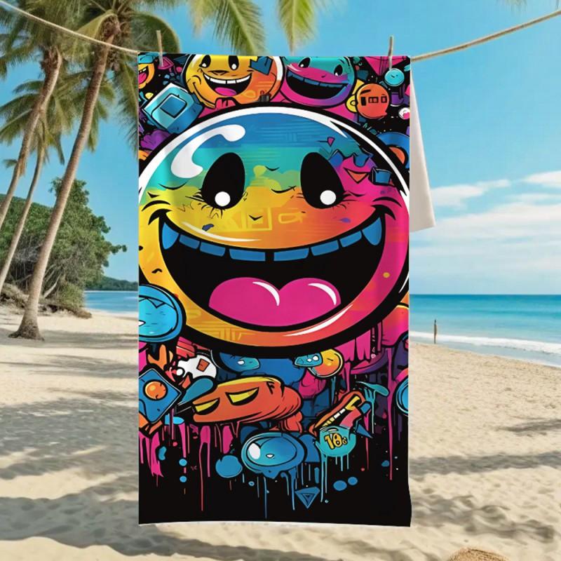 Ultra Absorbent Microfiber Beach Towel With Sea Turtle Print Quick Dry Large Size 70x140cm Pool Vacation Travel