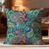 Fashion P-Ppaisley Cushion Cover Soft Washable Pillow Case Multi-Scene For Couch Bed Travel Office Use