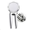 Mini Golf Divot Tool, Zinc Alloy Multi-functional Golf Divot Repair Pitch Fork