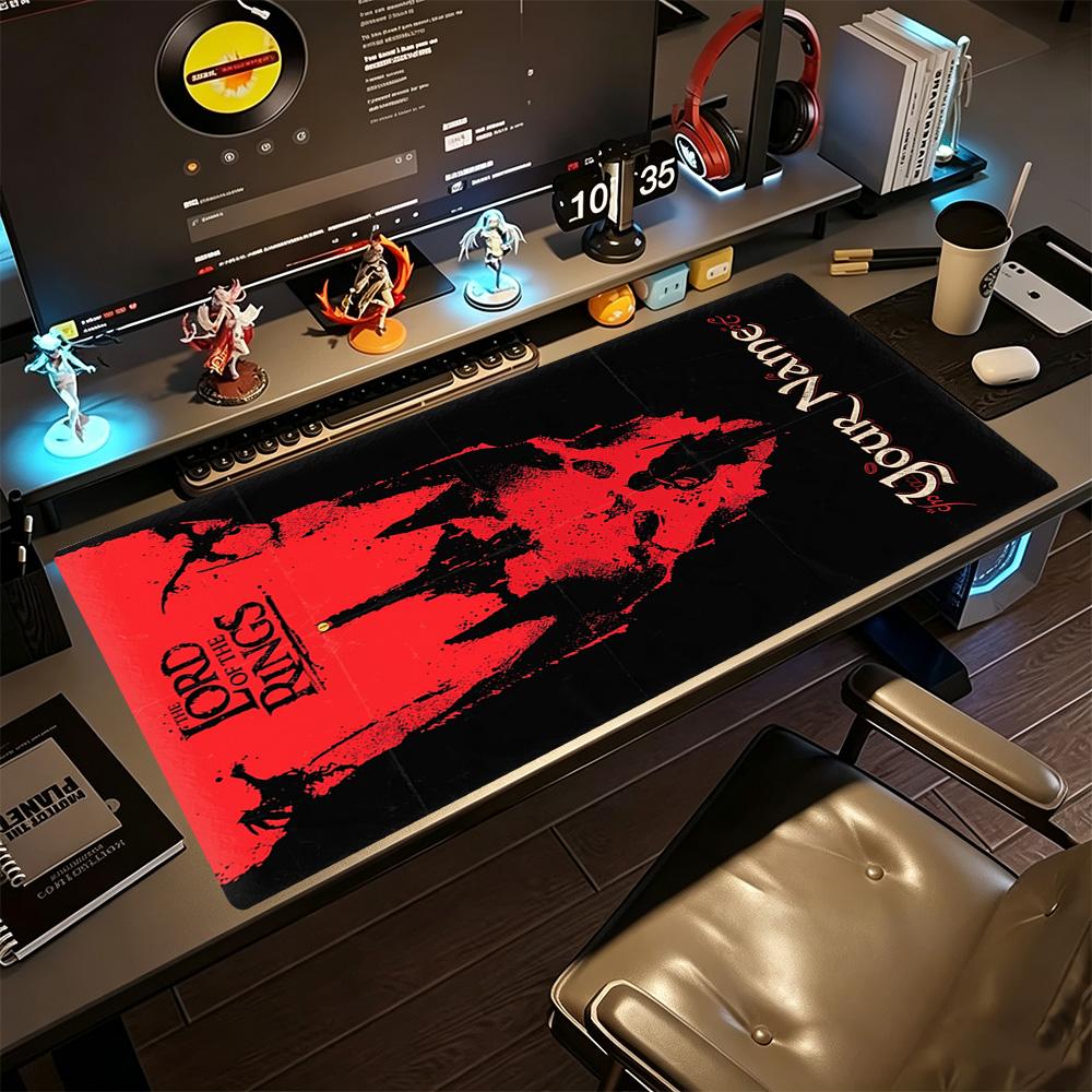 Lord Rings Customized Name Mouse Pad Gamer Mousepad Ultra-Long Desk Mat Non-Slip Rubber Bottom Gaming Accessories Ideal Gift for Gamers