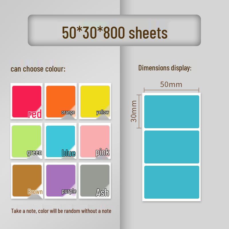Custom Waterproof Multi-Color Thermal Paper Label: Oil-Proof, Self-Adhesive & Barcode-Ready