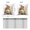 Easter Pillow Cover Cute Bunny Eggs Soft Pillow Case Cushion Cover Cute Funny Design Pillowcases For Sofa Home Decorative
