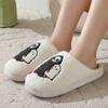 Fashion New Winter Cute Printed Halloween Slippers Women Soft Plush Warm Indoor Home Slippers Woman Lightweight Non Slip Bedroom Slides