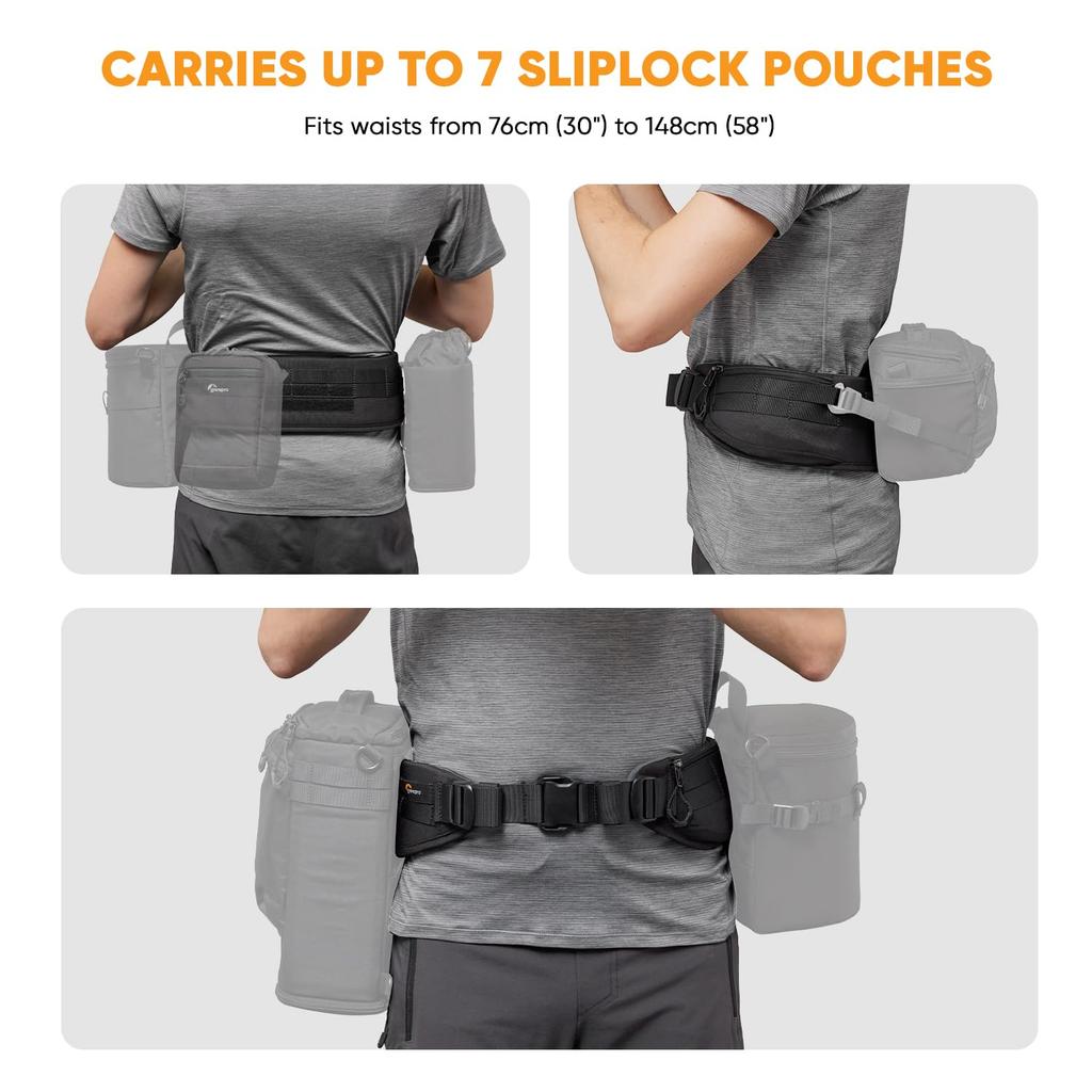 Lowepro ProTactic Utility Belt III Modulares System mit Befestigung und Schlaufen für Kamera-Zubehör Slip-Lock (LP37484-PWW)