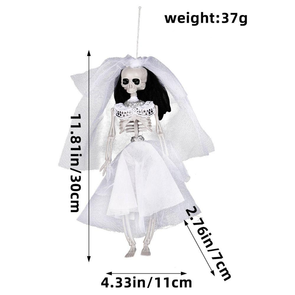 Hanging Ghost Bride Pendant Scary Halloween Decoration Skeleton Ornaments  Haunted House
