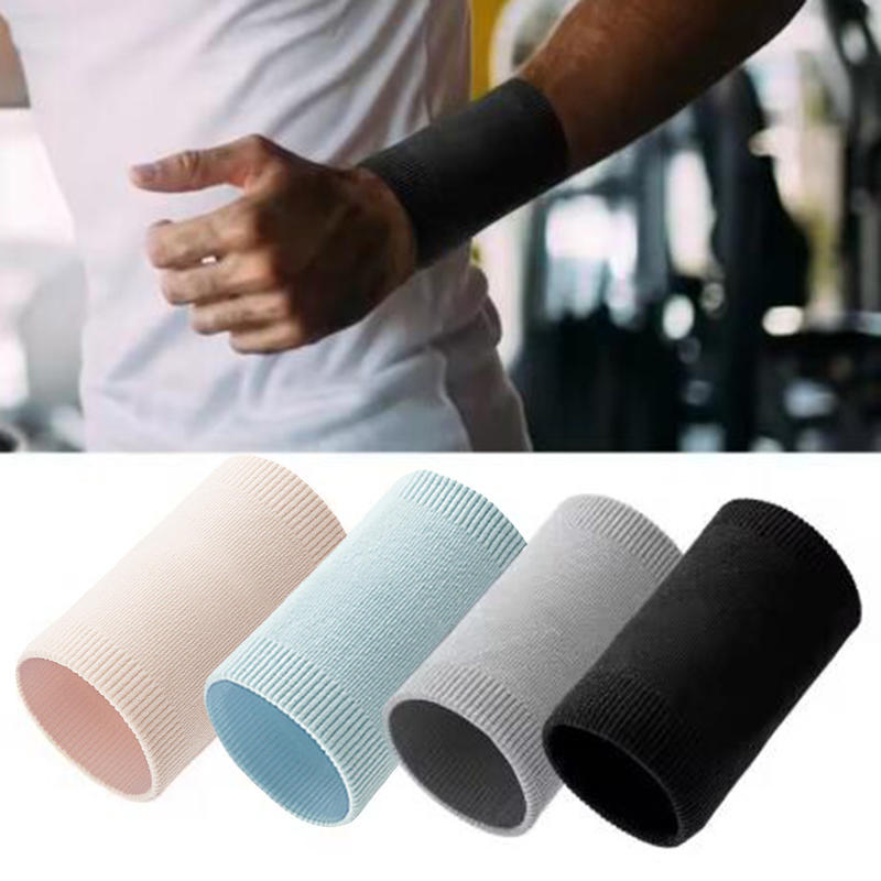 1Pair Sports Wrist Wraps for Men Women Elastic Breathable Sweat-absorbing Compression Wrist Brace Bands Supports